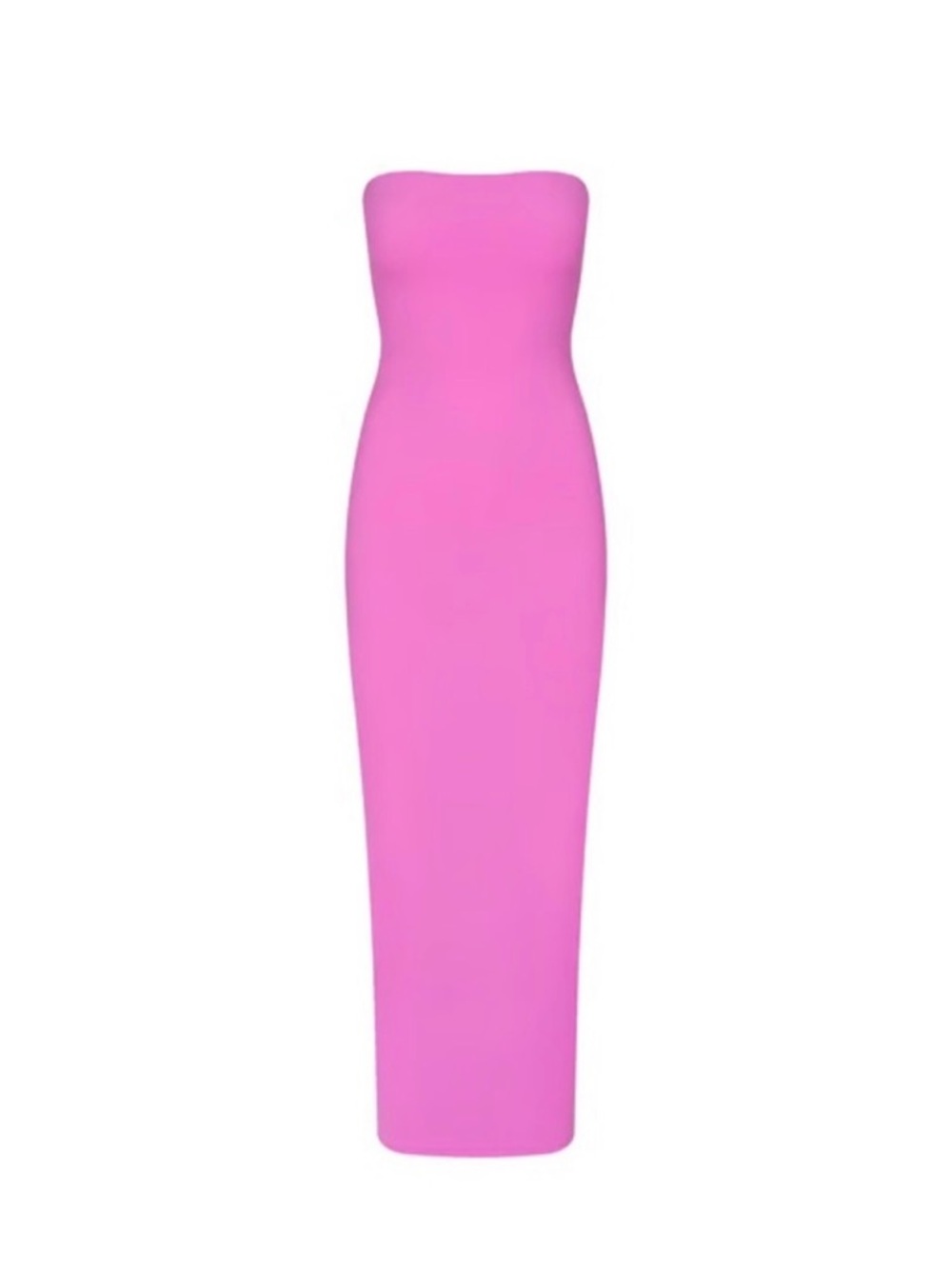 NWT SKIMS Strapless Pink Bodycon Midi Dress
